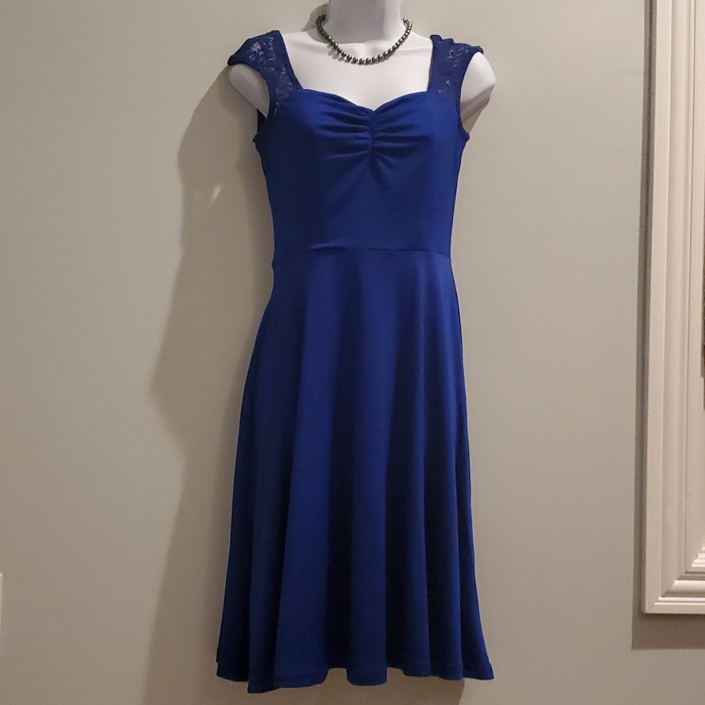 NWOT Yoyaker Vintage Inspired Dress Small Blue